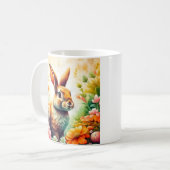 Mit Joy Vintag Bunny ins Ostern einsteigen Kaffeetasse (Vorderseite Links)