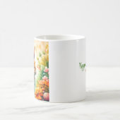 Mit Joy Vintag Bunny ins Ostern einsteigen Kaffeetasse (Mittel)