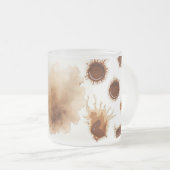 Mit Kaffee befleckt Mattglastasse (VorderseiteRechts)