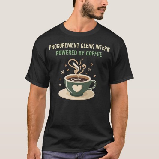 Mit Kaffee-Beschaffung T-Shirt (Vorderseite)