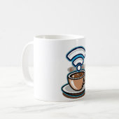 Mit Kaffee gespeist, Wi-Fi verbunden Kaffeetasse (Vorderseite Links)