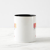 Mit Kaffee gespülte Spülung Zweifarbige Tasse (Mittel)