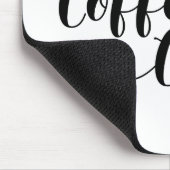 Mit Kaffee und Chaos gespeist Mousepad (Ecke)