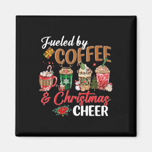 Mit Kaffee und Lampe gespeist; Weihnachts-Cheer Xm Magnet