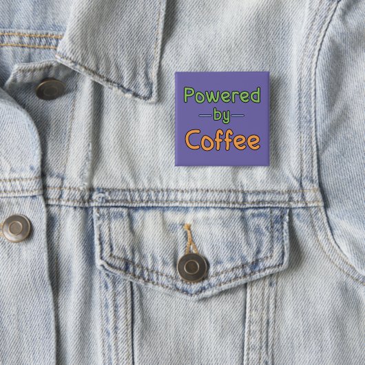 Mit Kaffee versorgt Button (Beispiel)