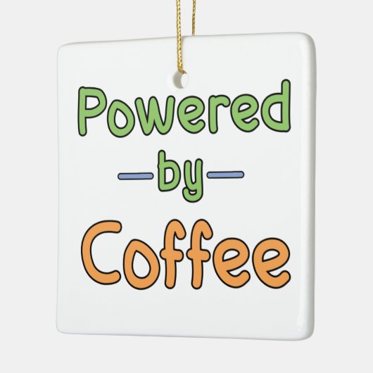 Mit Kaffee versorgt Keramikornament (Links)