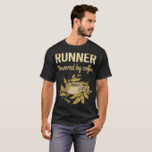 Mit Kaffee versorgt - Runner T-Shirt (Vorne ganz)