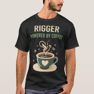 Mit Kaffeemaschine betrieben T-Shirt