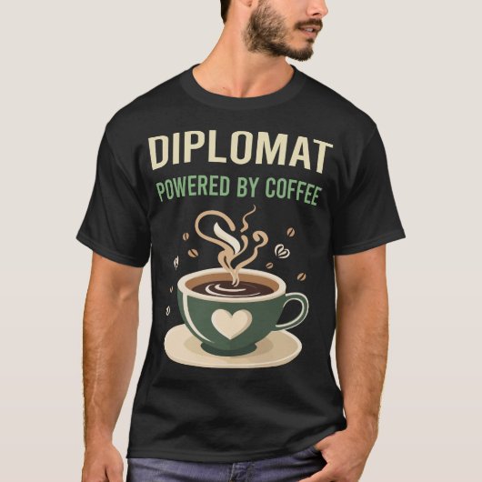 Mit Kaffeemaschine T-Shirt (Vorderseite)