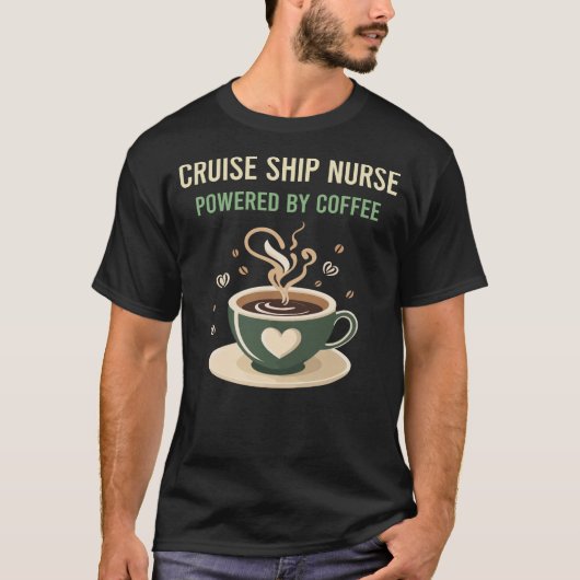 Mit Kaffeeschiffen versorgt T-Shirt (Vorderseite)