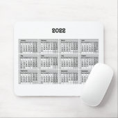 mit Kalender- und Wochennummerierung 2022 - Maus-P Mousepad (Mit Mouse)