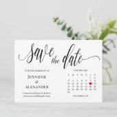 mit Kalenderkarte Einladung (Stehend Vorderseite)