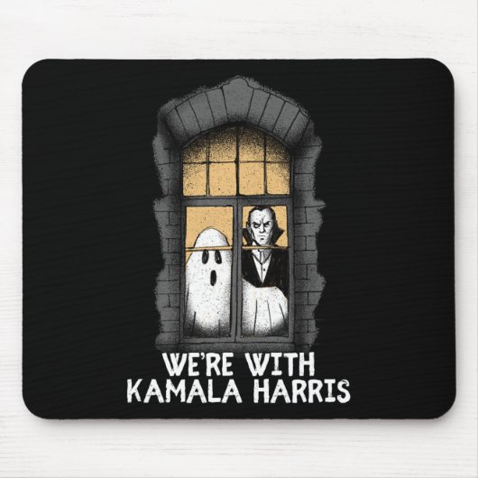 Mit Kamala Harris Funny Halloween Wahlen Beängstig Mousepad (Vorne)