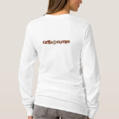 Mit Kapuze langärmliges für Frauen T-Shirt (Rückseite)