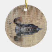 Mit Kapuze Merganser Keramikornament (Vorne)
