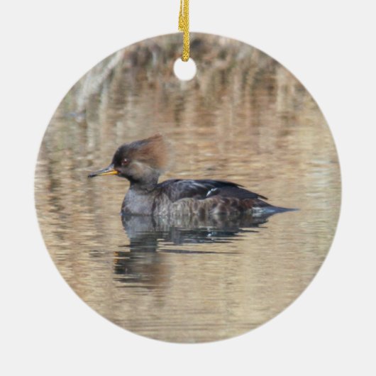 Mit Kapuze Merganser Keramikornament (Hinten)