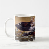 Mit Kapuze Merganser-Tasse Kaffeetasse (Links)