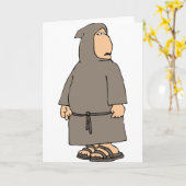 Mit Kapuze Mönch-Gruß-Karten Karte (Gelbe Blume)