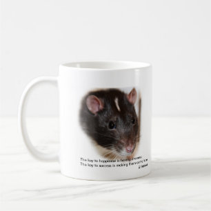 Mit Kapuze Ratte mit der Redewendungens-Tasse Kaffeetasse