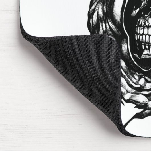 mit Kapuze Schädel mousepad (Ecke)