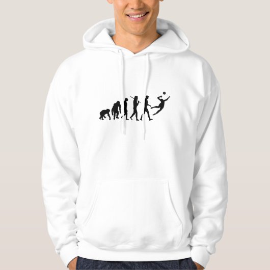 Mit Kapuze Sweatshirt des Volleyball (Vorderseite)