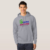 Mit Kapuze Sweatshirt, grau Hoodie (Vorne ganz)