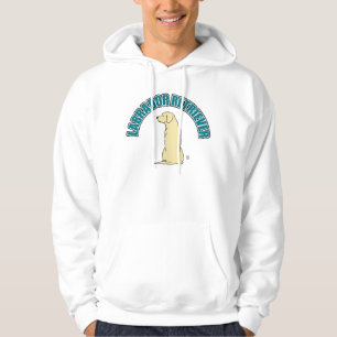 Mit Kapuze Sweatshirt Labrador retrievers (weiß)