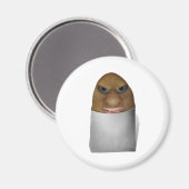 Mit Kartoffeln spielen - Die Kartoffelnase Magnet (Vorderseite/Rückseite)