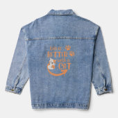 Mit Katze ist das Leben besser Jeansjacke (Rückseite)