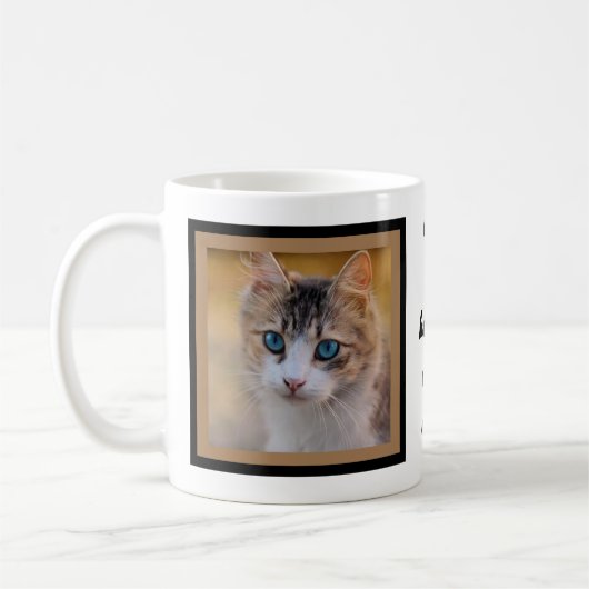 Mit Katzen ist das Leben besser |Benutzerdefiniert Kaffeetasse (Links)