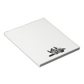 Mit Katzen ist das Leben besser | Fun Typografie Notizblock (angewinkelt)