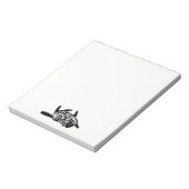 Mit Katzen ist das Leben besser | Fun Typografie Notizblock (Rotiert)