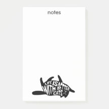 Mit Katzen ist das Leben besser | Fun Typografie