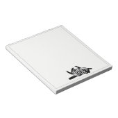 Mit Katzen ist das Leben besser | Spaß Typografie  Notizblock (angewinkelt)