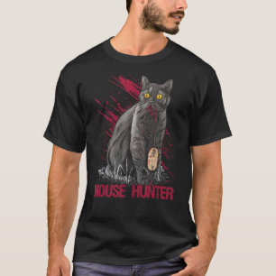 mit Katzen Mäusejäger T-Shirt
