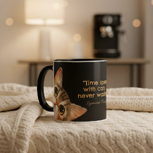 Mit Katzen verbrachte Zeit ist niemals vergeudet Tasse