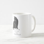 Mit Katzen verbrauchte Zeit ist nie verschwendet k Kaffeetasse (VorderseiteRechts)