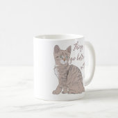 Mit Katzenwurfkissen am Katzenwurfkissen geht es b Kaffeetasse (VorderseiteRechts)