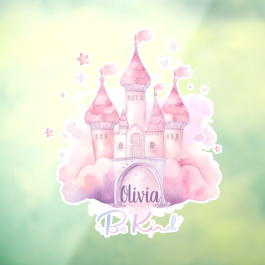 Mit Kind Palace anpassbar sein Fensteraufkleber (Blatt 3)