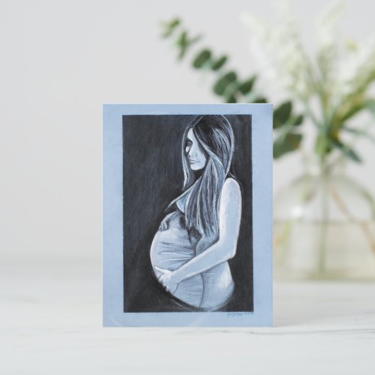 mit Kind - Postkarte (Stehend Vorderseite)