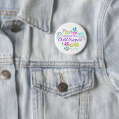 Mit Kindergeld gekauft: florale Knopfnadel Button (Beispiel)