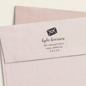 Mit Kiss-Rücksendeadresse versiegelt Permastempel