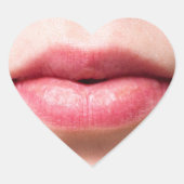 Mit Kiss versiegelt Herz-Aufkleber (Vorderseite)