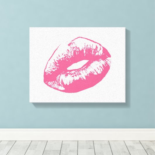 Mit Kiss versiegelt Leinwanddruck (Insitu (Holzboden))