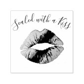 Mit Kiss versiegelt | Modern Lips Beauty Salon Permastempel (Design)
