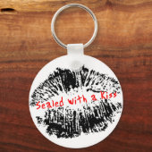 Mit Kiss versiegelt Schlüsselanhänger (Vorderseite)