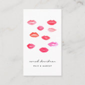 Mit Kiss versiegelt | Vertikal gestalten Visitenkarte (Vorderseite)