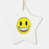 mit Klammern Keramik Ornament (Links)