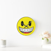 mit Klammern Runde Wanduhr (Zuhause)