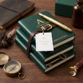Mit klassischer Gold-Monogramm-Schrift Geschenkanhänger